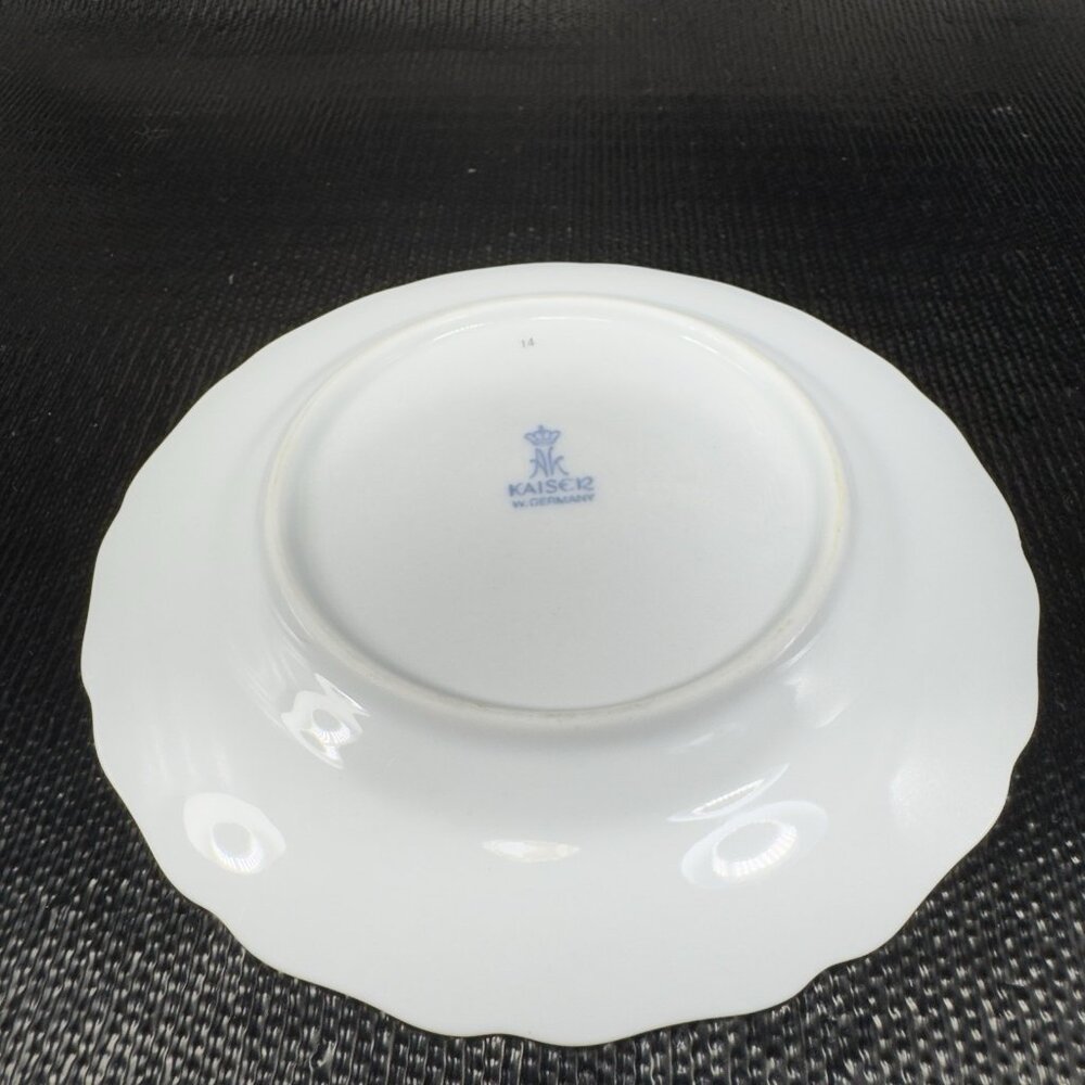 AK Kaiser Germany Porcelain Dish Plate 6inch Plates Dishes Yellow Flowers Set‎ 4 - Picture 12 of 12